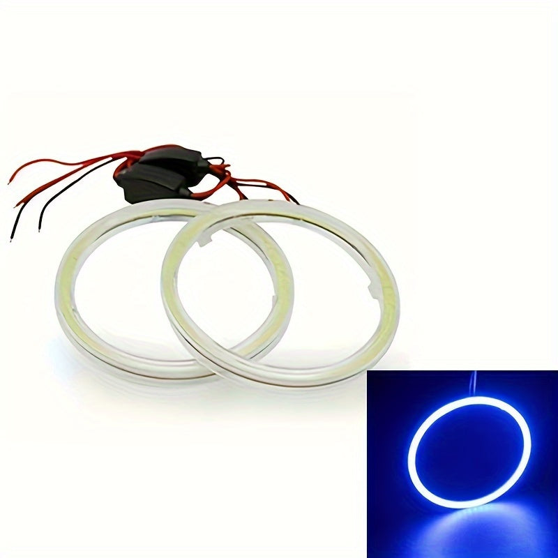 2pcs 70mm Car Motorcycle Angel Eyes LED Halo Ring Lights Decorative Lights