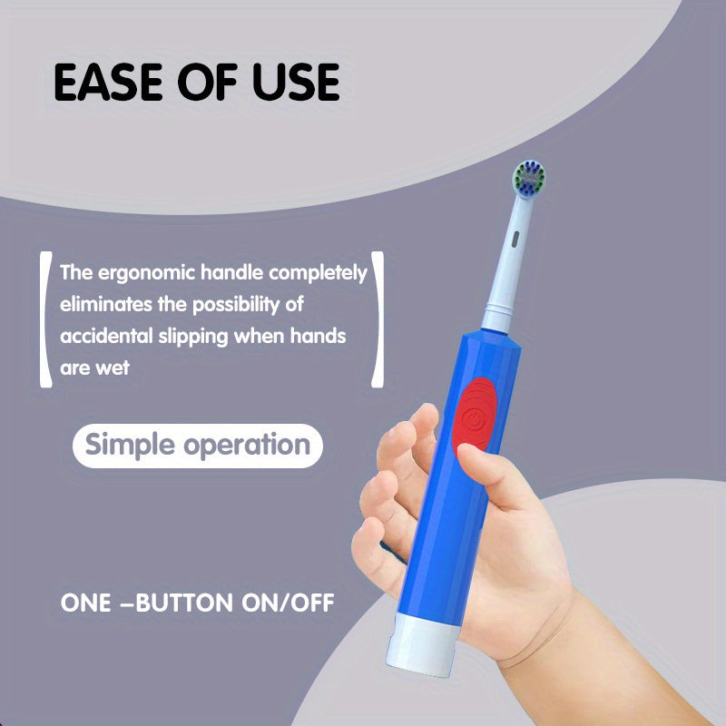 Kattalar uchun elektr tish cho'tkasi 60000 RPM Sariq Ko'k 2 ta almashtiriladigan boshlar