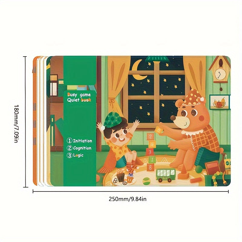 Educational Sticker Set for DIY Quiet Book White Paper for Children 14+