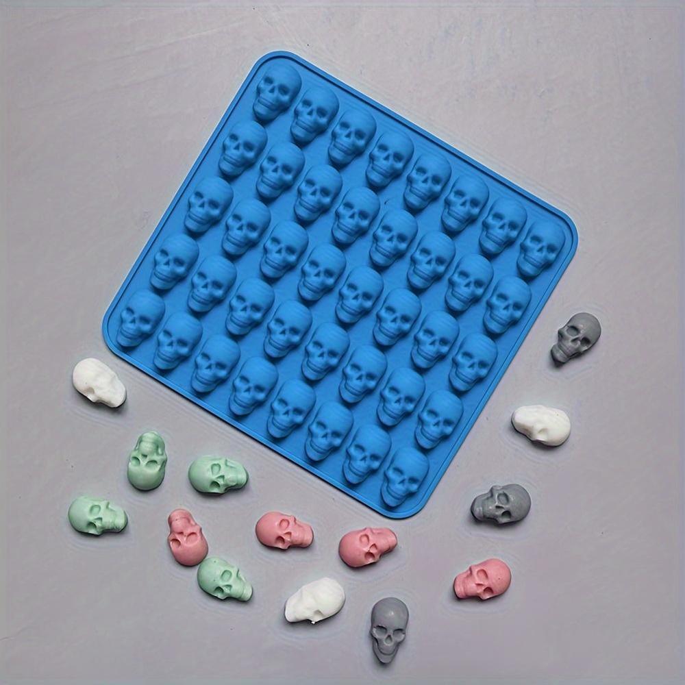 Silicone Skull Mold 40 Cavities for Baking Candy Chocolate Cookies Ice