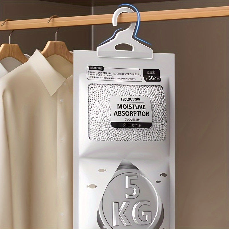 8PCS Hanging Dehumidifier Bags Large Capacity Moisture Absorbers for Closet Bathroom Basement