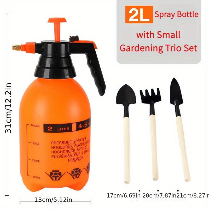 2/3L High-Pressure Garden Sprayer with Adjustable Nozzle for Lawn and Home Cleaning