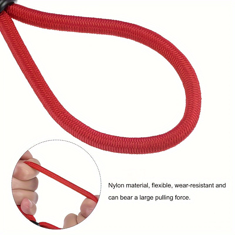 4 Pack Heavy Duty Bungee Cords with Hooks for Camping Tents and Tarp Tie-Downs