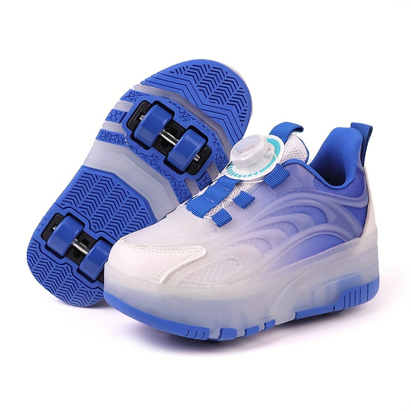 Розовые и синие роликовые коньки для детей, дышащие, легкие, прочные, всесезонные, для уличных видов спорта