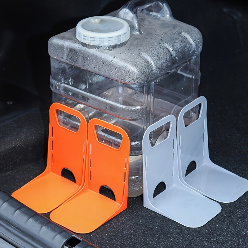 2PCS ABS Resin Car Trunk Organizer With Magic Hooks Anti-Slip Storage