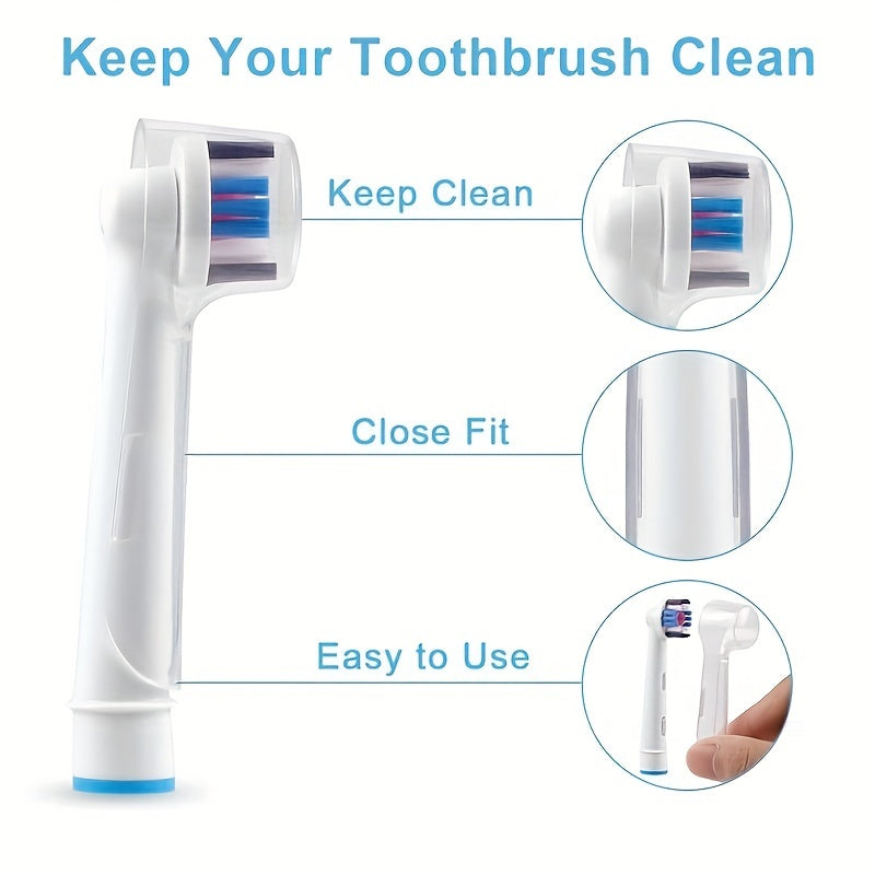 Toothbrush Head Cover Dust Protector for Electric Toothbrushes White
