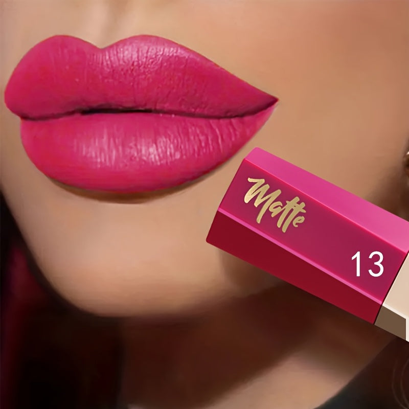 Tinte de labios mate impermeable para mujer, de larga duración, con acabado nude