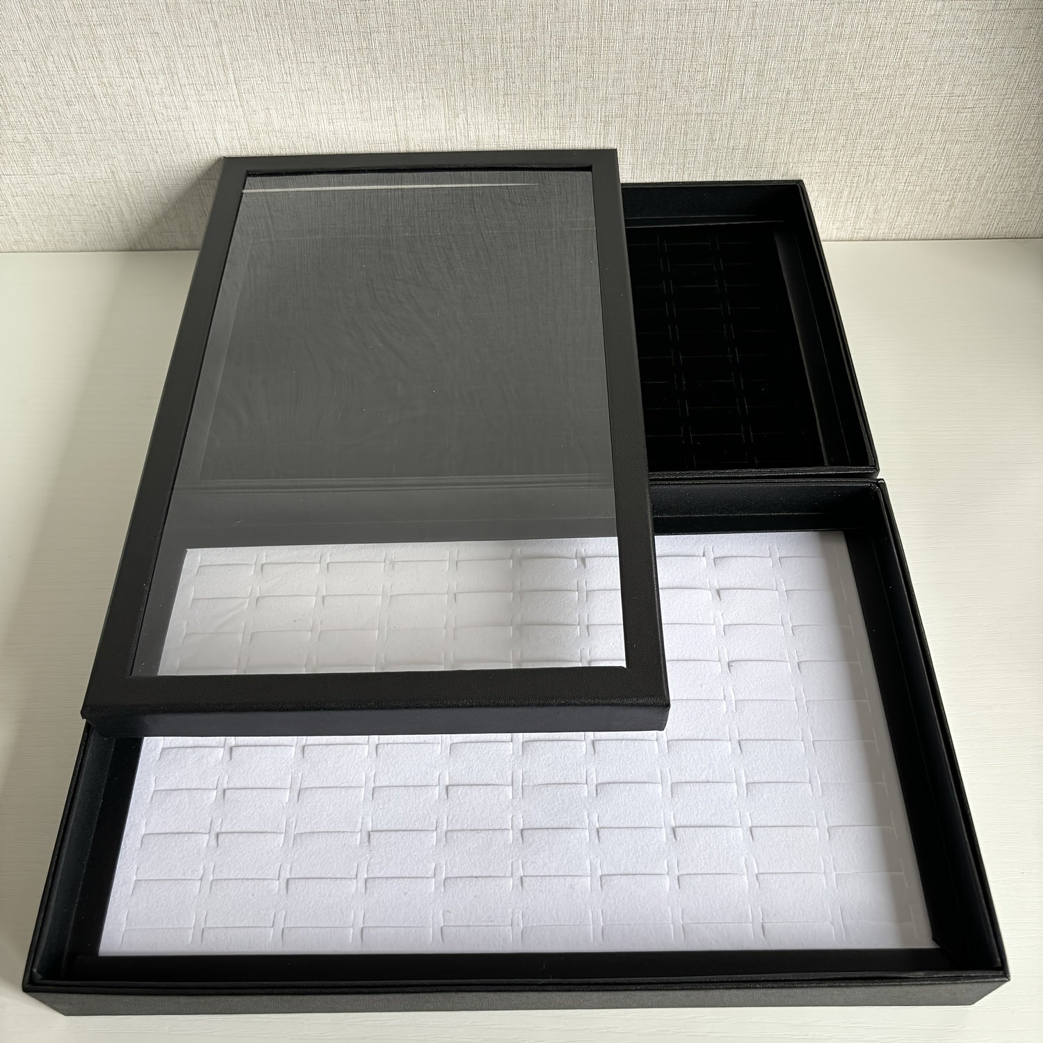 Caja de almacenamiento para joyas con 100 compartimentos para anillos y organizador de joyas