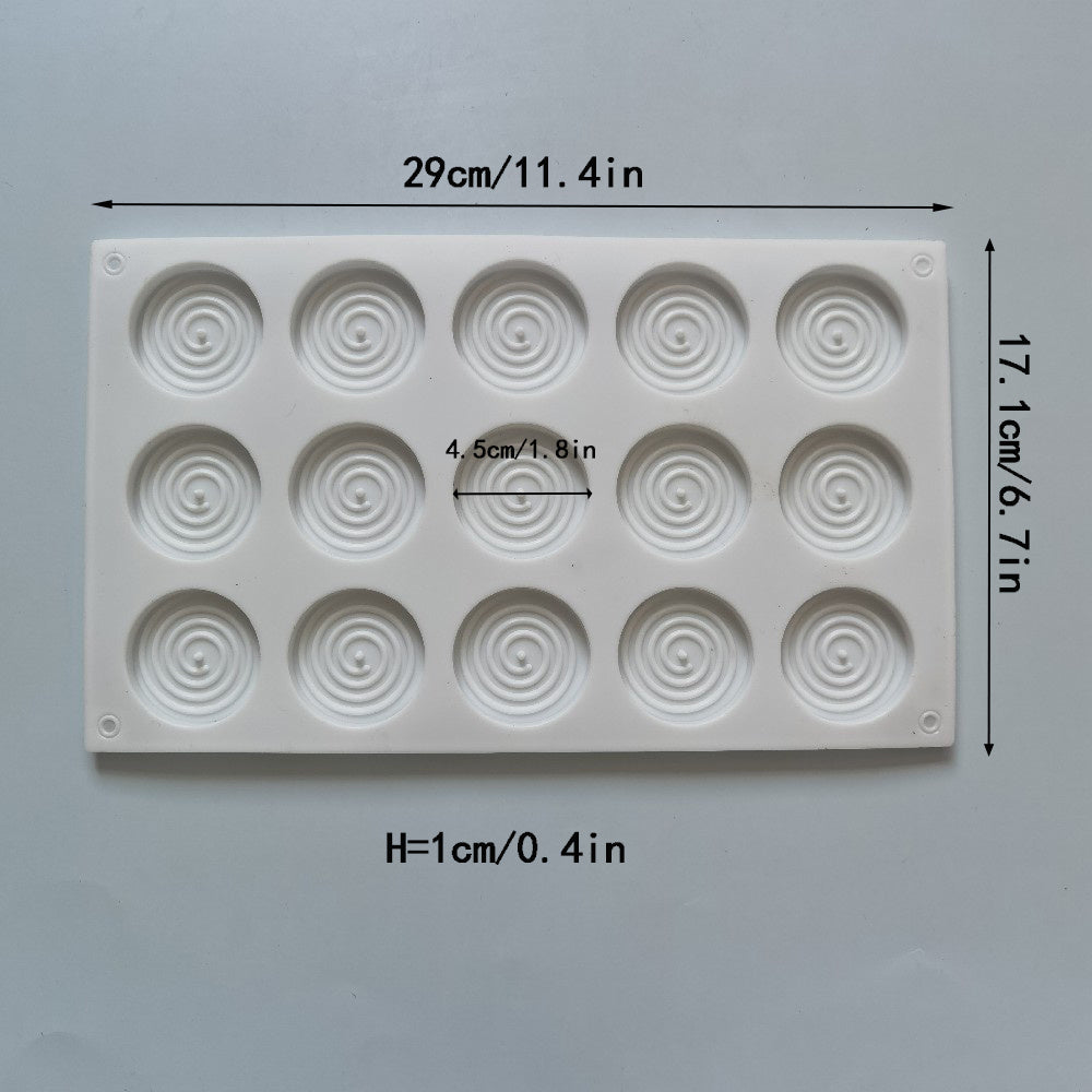 Силиконовая круглая форма для мотыльков от комаров в виде торта с 15 камерами для выпечки шоколадных конфет