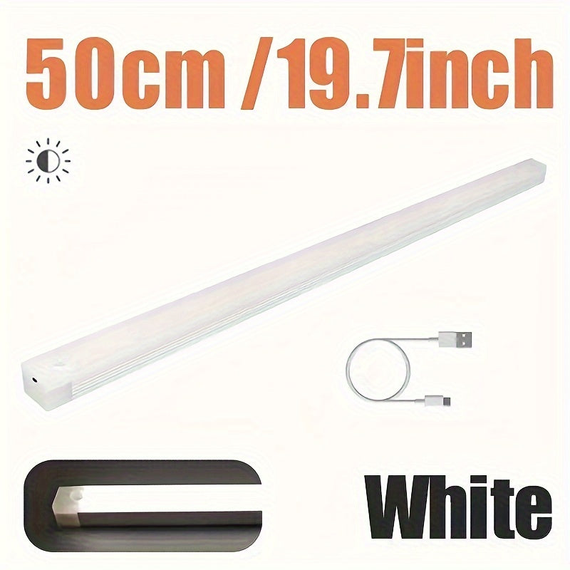 Rechargeable Magnetic LED Night Light with Motion Sensor for Kitchen Cabinets Hallways and Stairs