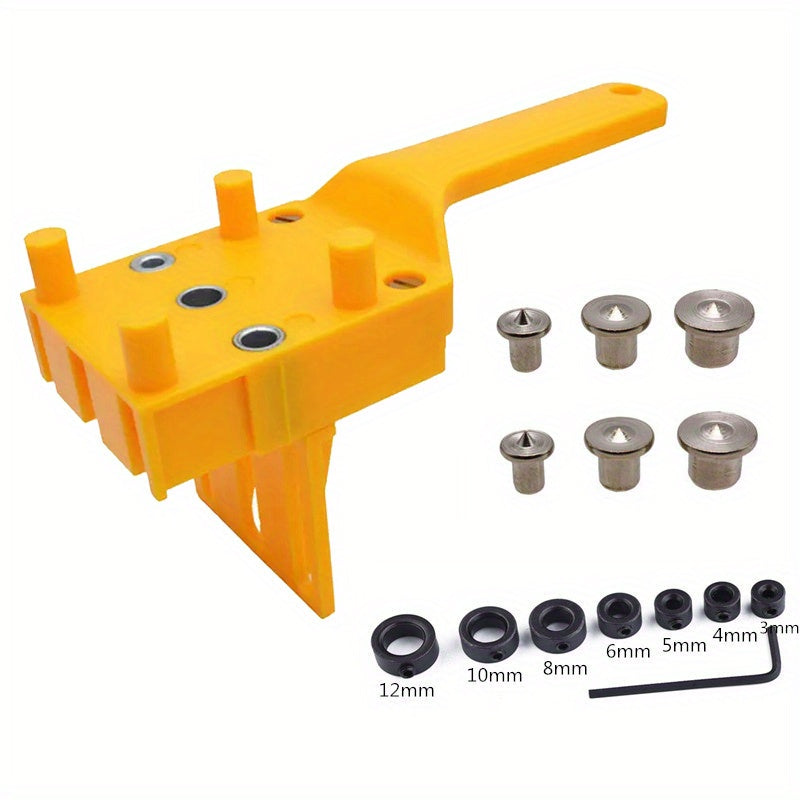 Handheld Drill Guide for Woodworking Dowelling Jig and Hole Saw Tools
