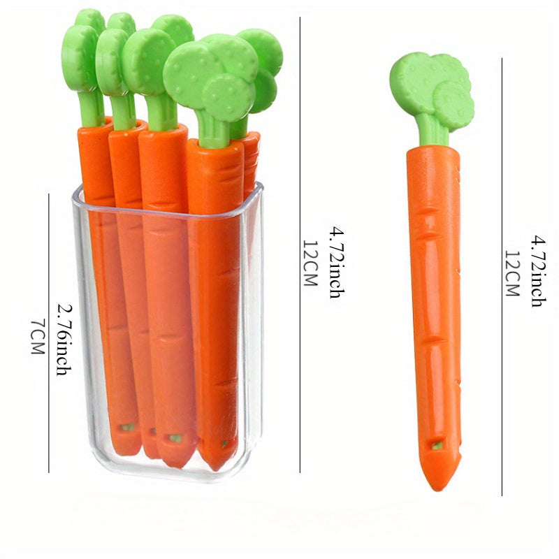 Clips de sellado para mantener la frescura de la zanahoria con imanes para almacenamiento en refrigerador