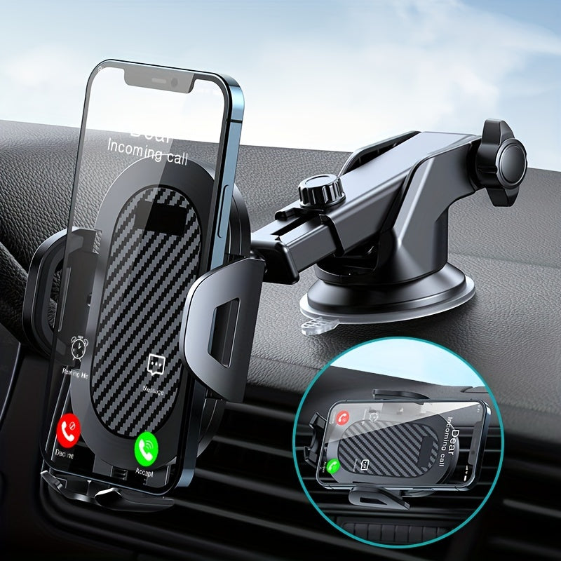 Universal avtomobil telefon uchun tutqich, tortishish kubogi bilan o'rnatish, smartfonlar uchun