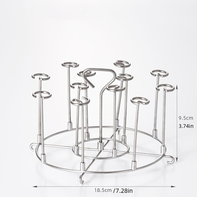 Vertical Stainless Steel Air Fryer BBQ Grill Accessory for 3.2QT to 6QT Air Fryers