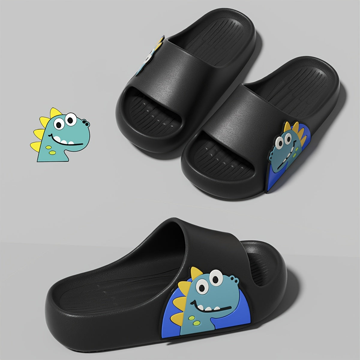 Children's Dinosaur Slides for Boys EVA Summer Non-Slip Beach Sandals