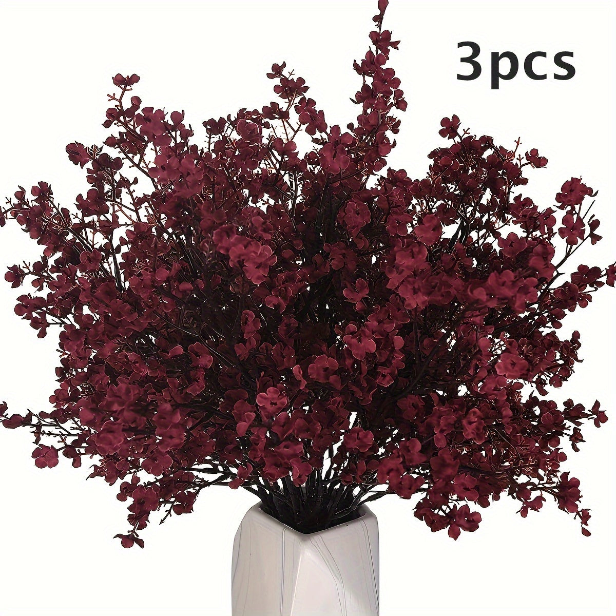 3-Piece Artificial Cherry Blossom Branch Set for Home Decor