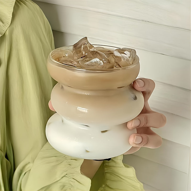 Irregular High Borosilicate Glass Cup for Caterpillar Heat-Resistant Beverages