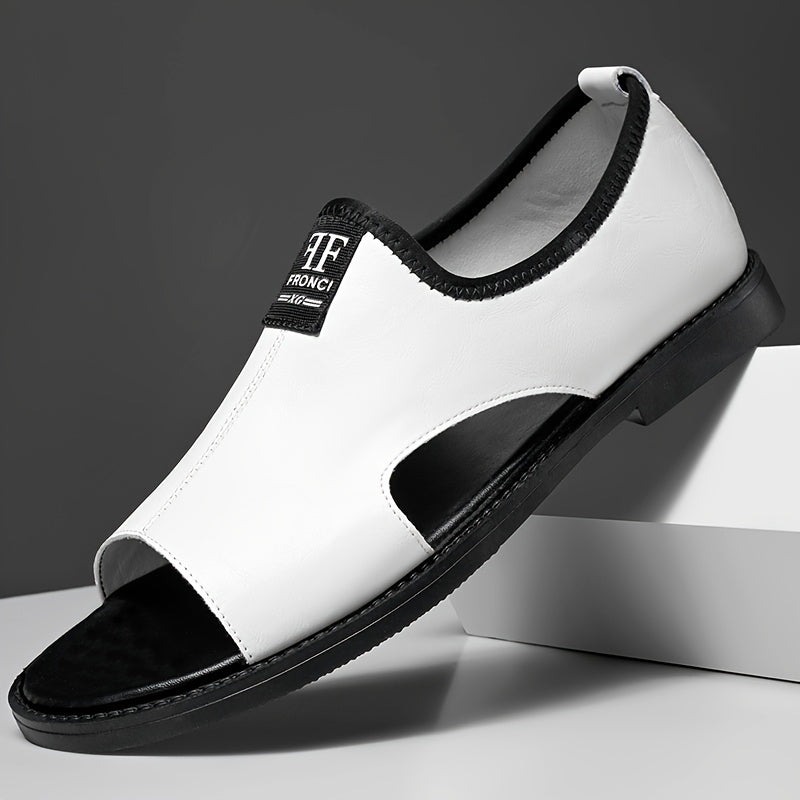 Erkaklar Moda Sandallari 2025 Yoz Kollektsiyasi oddiy ko'chada kiyish uchun mo'ljallangan, bir rangli mikrofiber sintetik yuqori qismi, soxta ichki qismi va kauchuk tagligi bilan ajralib turadi. Ular yengil.