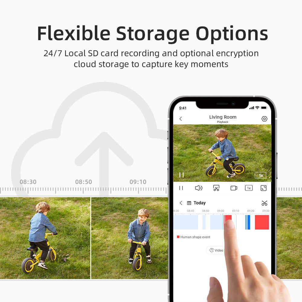 Wireless Outdoor Security Cameras with Floodlight Motion Detection Infrared Night Vision