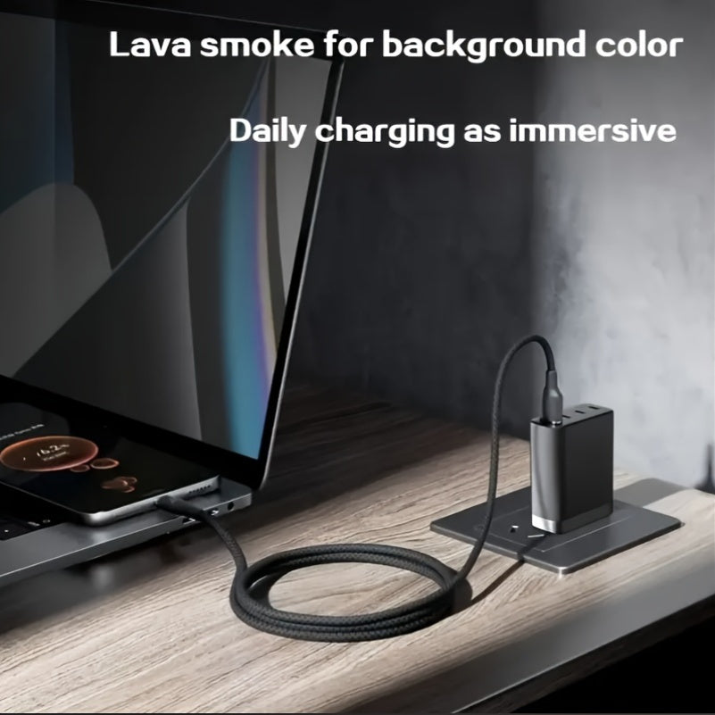 Cable trenzado de carga rápida USB Type-C 120W Tungsten Golden 3m