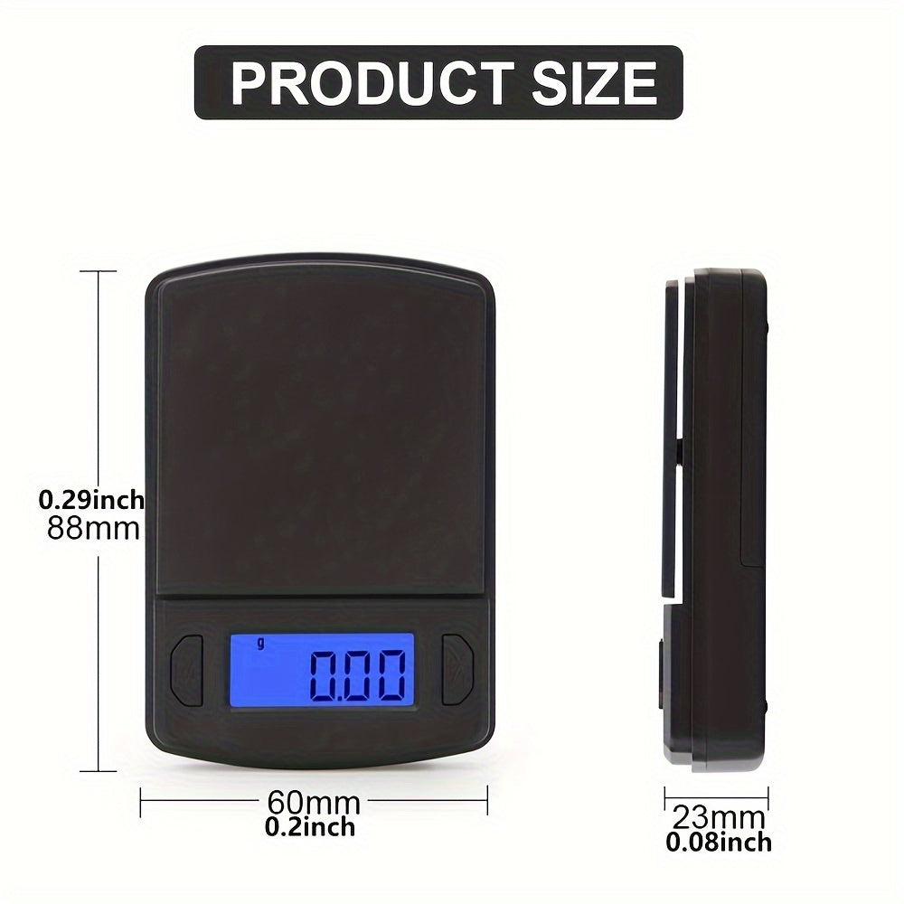 Raqamli Kichkina Taroz 500g/0.01g, Zargarlik, Oshxona, Tibbiy foydalanish uchun portativ, aniq