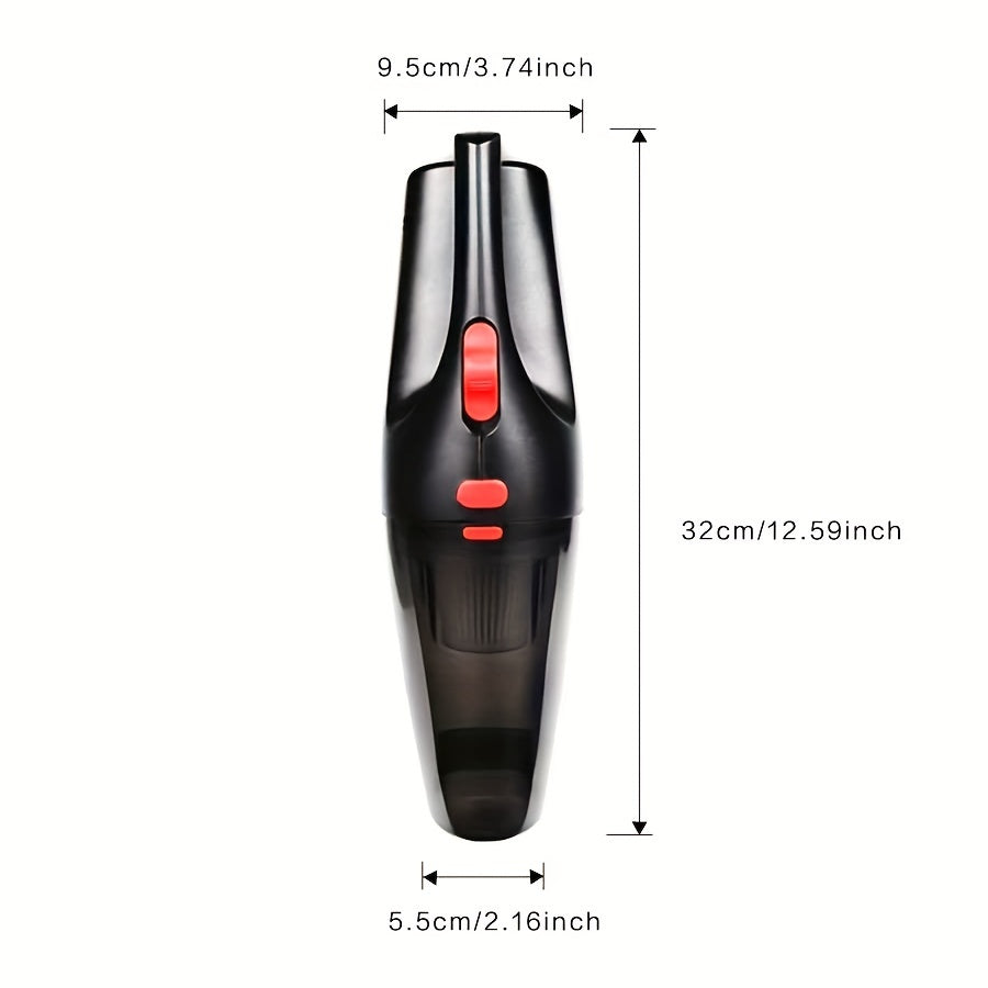 High-Power Handheld Wireless Vacuum Cleaner for Home and Car with USB Charging