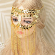 Alloy Metal Tassel Headband An'anaviy etnik uslub oddiy soch uchun