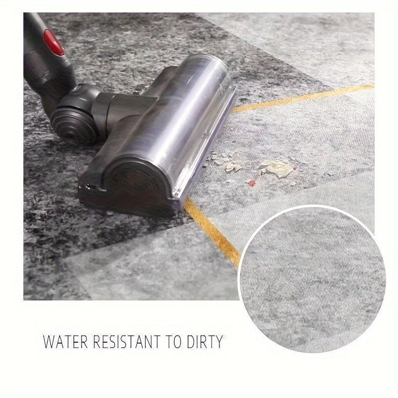 Alfombra de corredor de poliéster antideslizante lavable de pelo bajo resistente a manchas para sala de estar y cocina