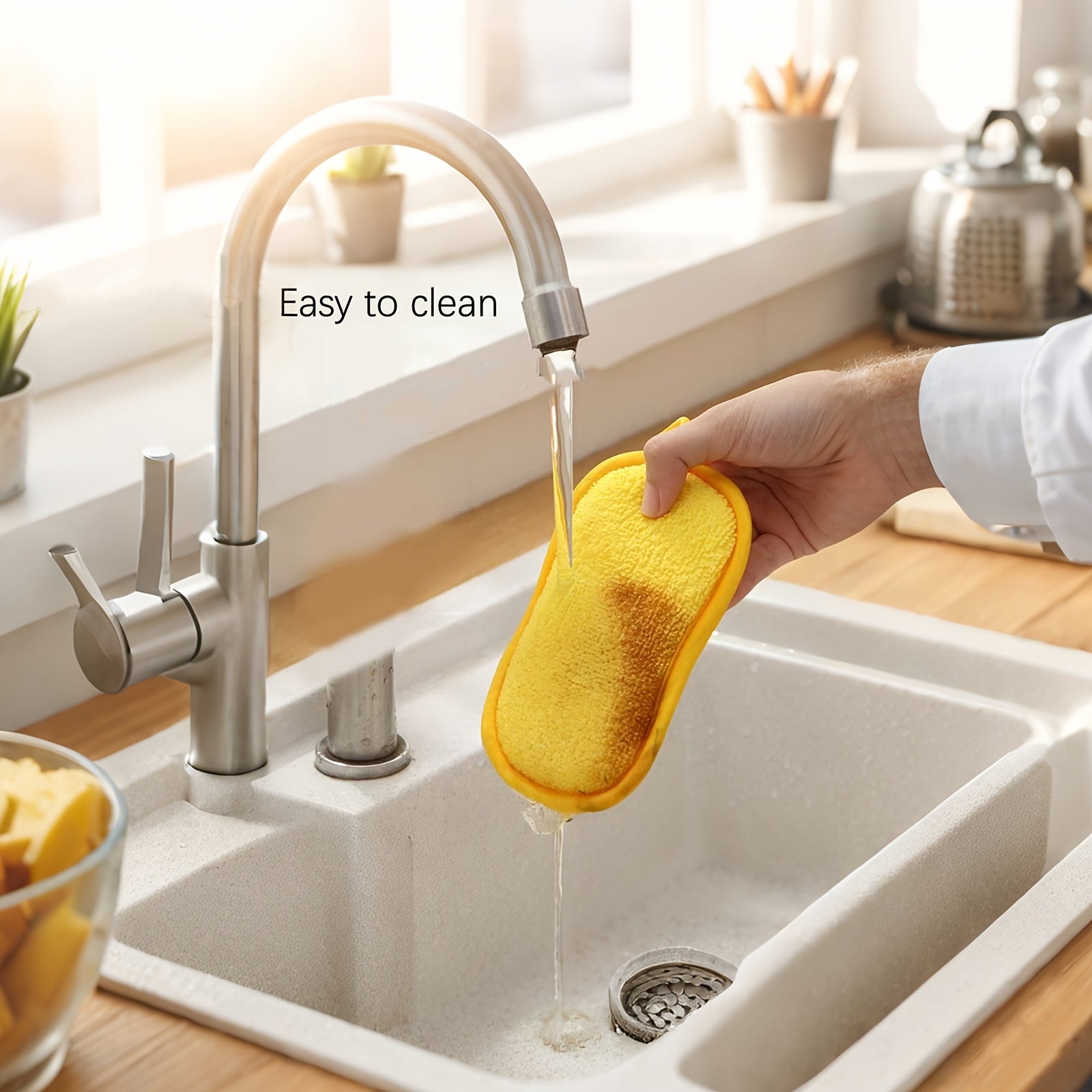 Multi-Functional Kitchen Cleaning Sponge Set of 3-5 Pieces Strong Decontamination