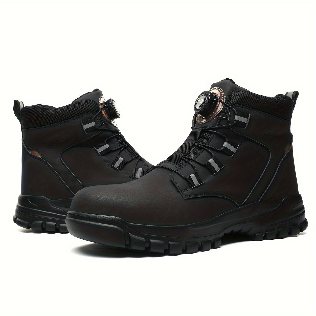 Men's High-Top Work Boots Puncture-Proof Safety Hiking Outdoor Durable