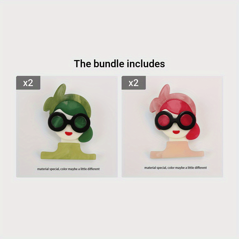 Women's Acrylic Brooch Accessories Elegant Stylish Fashion Jewelry