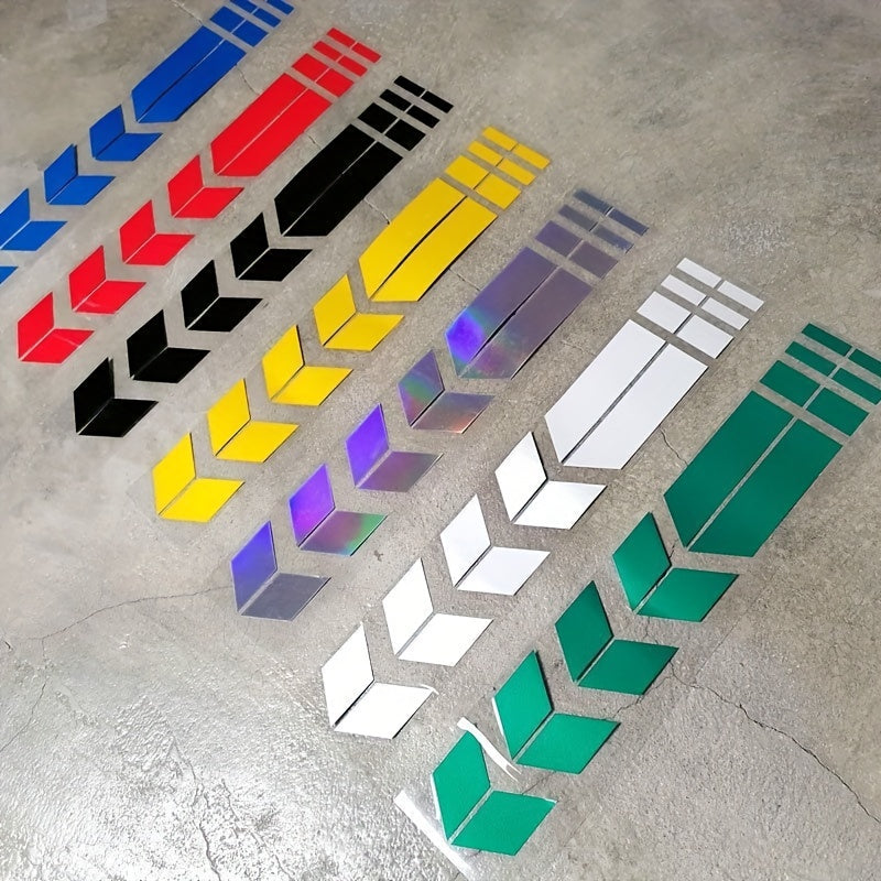 Motorcycle Fender Decal Waterproof TPU Laser-Inspired Gradient Sticker