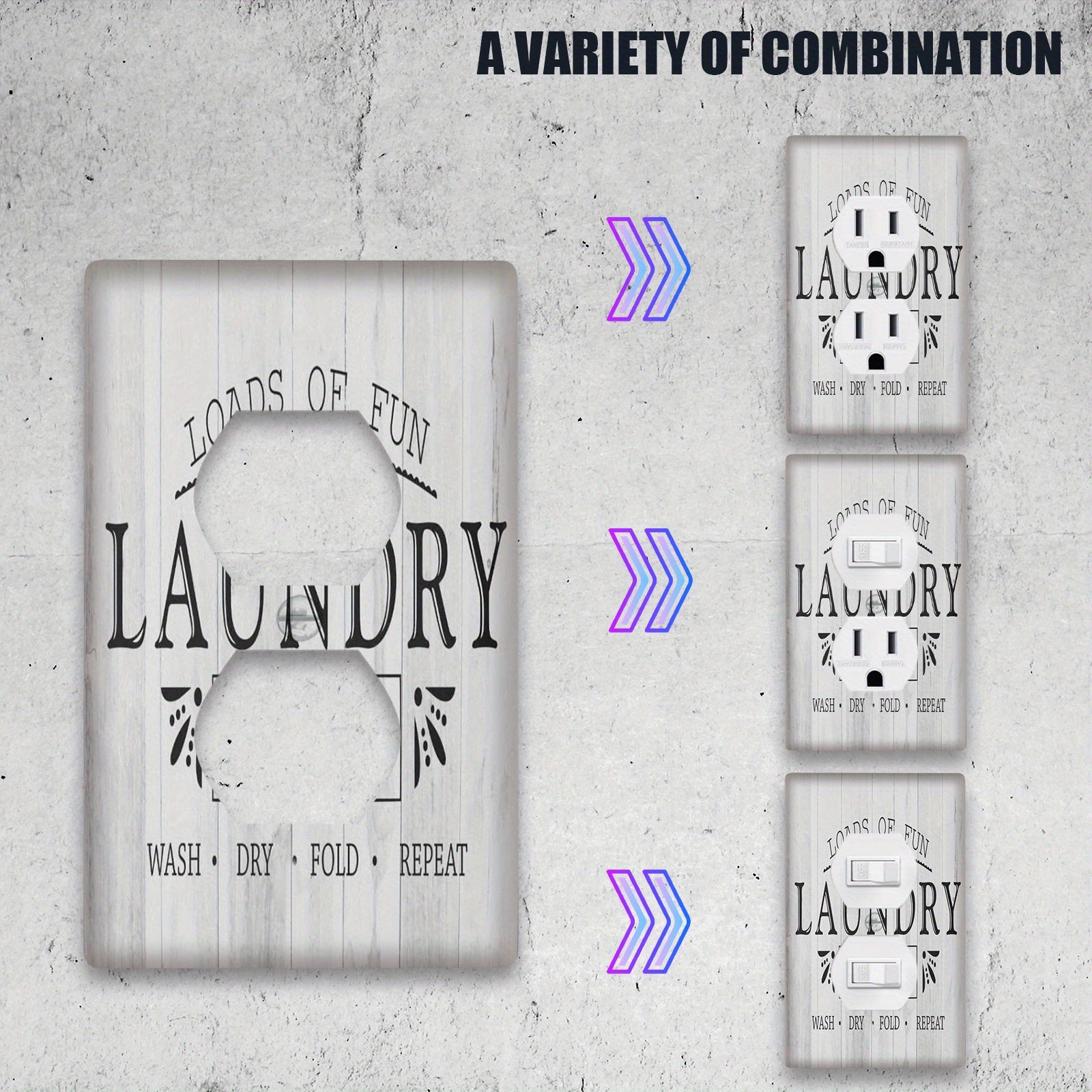 Vintage devor plitkasi uchun yoritish kaliti, tozalash oson, batareyalar kerak emas.