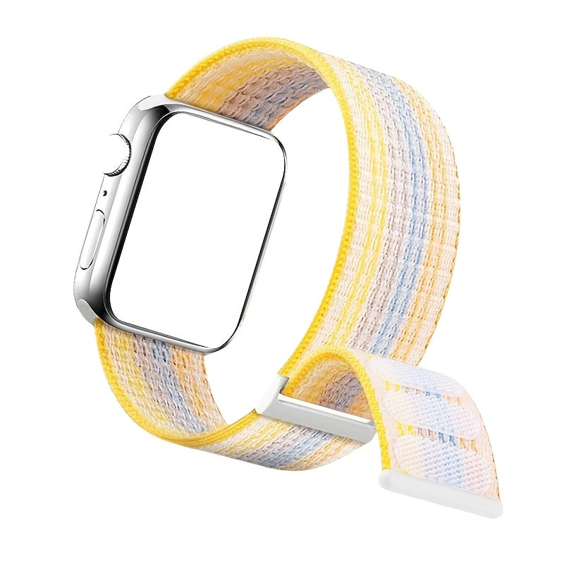 Havo o'tkazuvchi Naylon sport soat bandi, sozlanadigan, Apple Watch Series 38mm 49mm bilan mos keladi