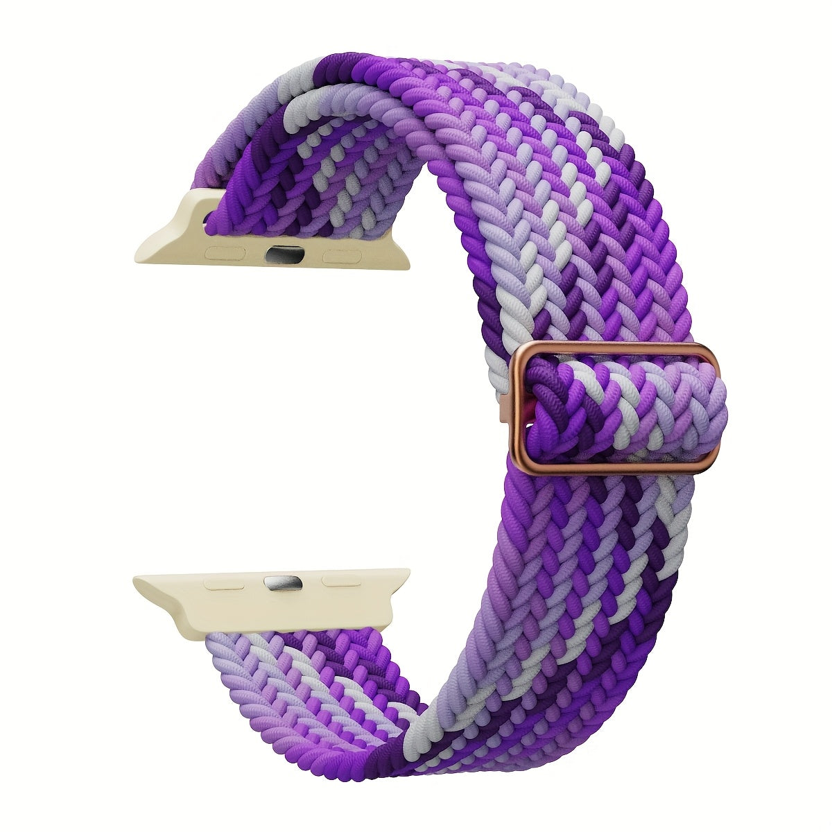 Correa de reloj inteligente trenzada de nylon elástica multicolor para IWatch