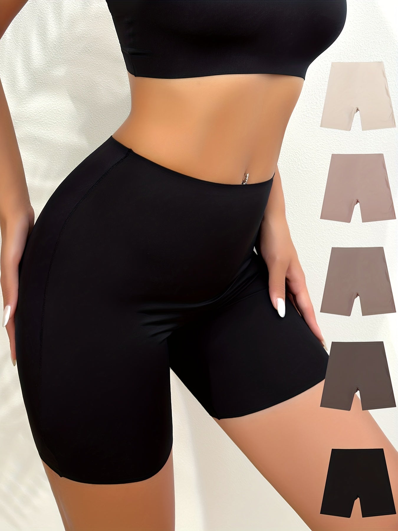 Pantalones de moldeado sin costuras para mujer control de abdomen compresión pack de 5
