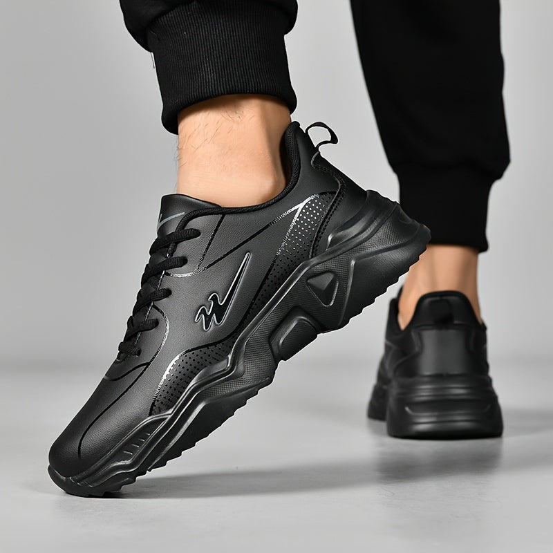 Men's Casual Sneakers Running Shoes Breathable Fabric Low Top Lace-Up Durable Sole