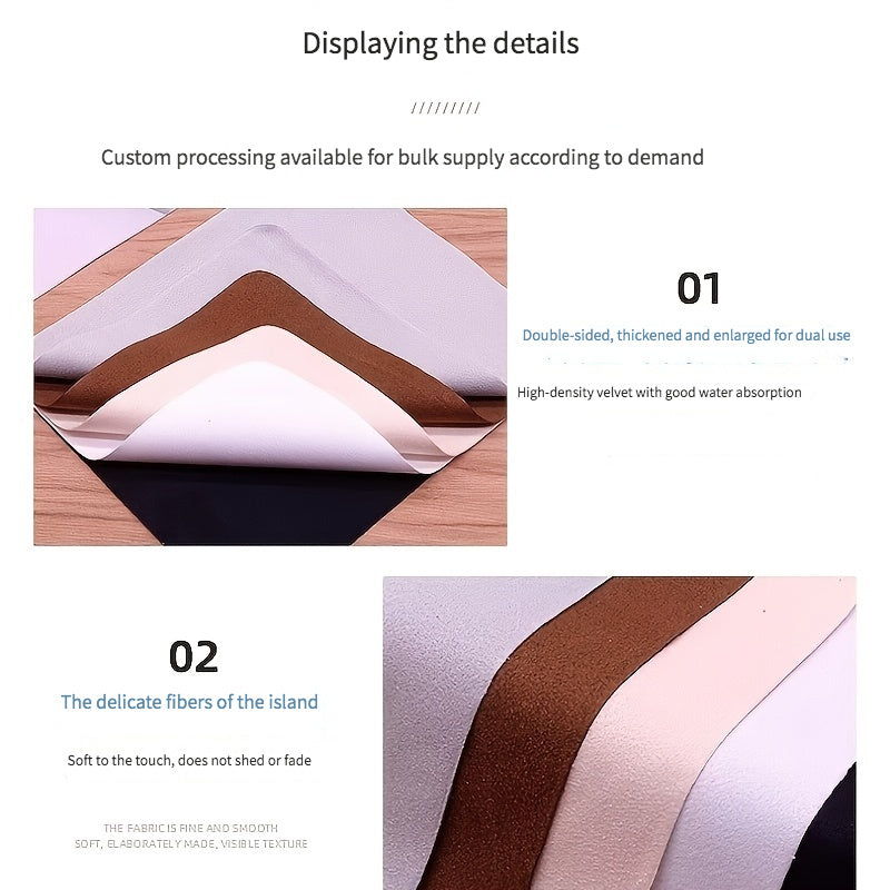 Microfiber Cleaning Cloth for Glasses Jewelry Electronics Lint-Free Non-Woven