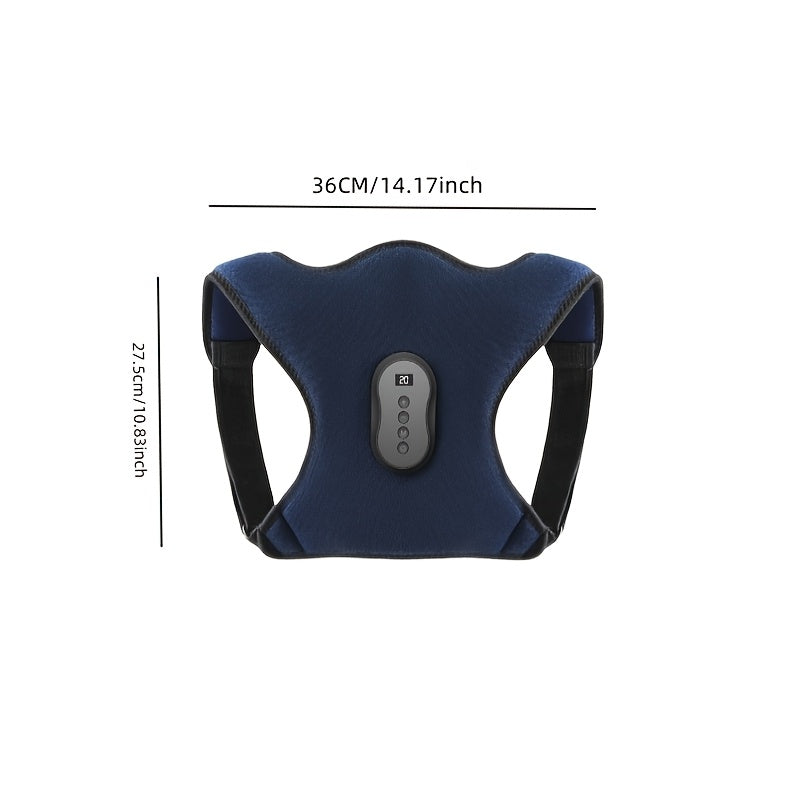 Portable Electric Back Massager with Heating Vibration Modes Wireless Remote