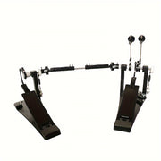 Jazz Drum Set with Double Foot Pedal Alloy Black
