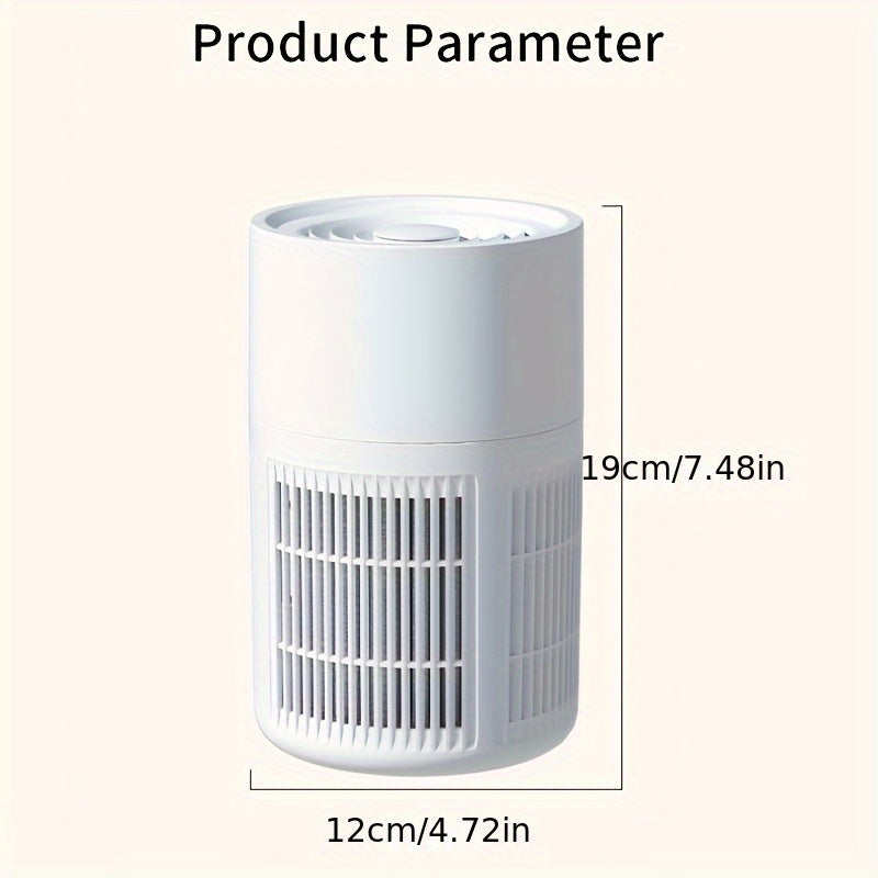 Portable HEPA Air Purifier for Home Bedroom 5-in-1 Dust Smoke Odor Removal