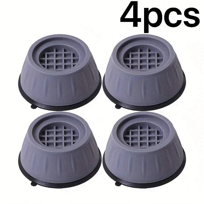 Set of 4 Anti-Vibration Washing Machine Support Pads with Non-Slip Rubber Feet