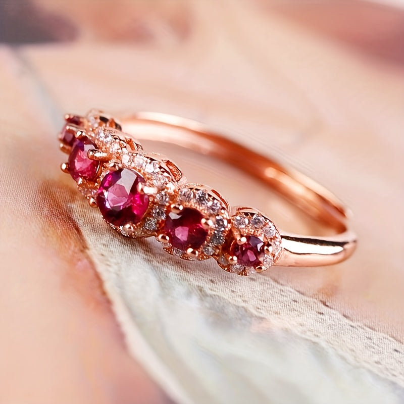 Women's Sterling Silver Jewelry Necklace with Purple Garnet Inlay