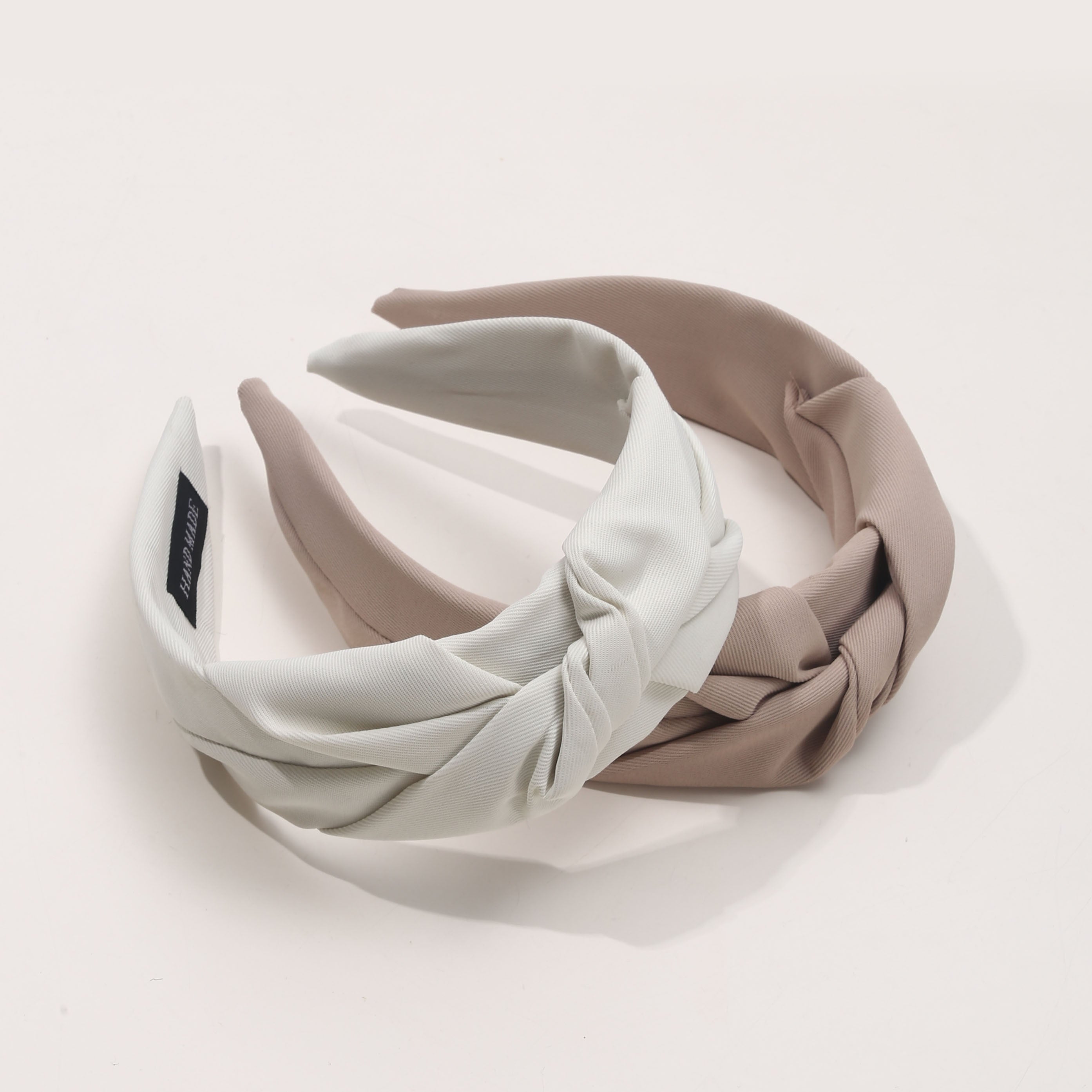 Vintage Bohemian Style Knotted Headband for Women Solid Polyester Hair Accessory