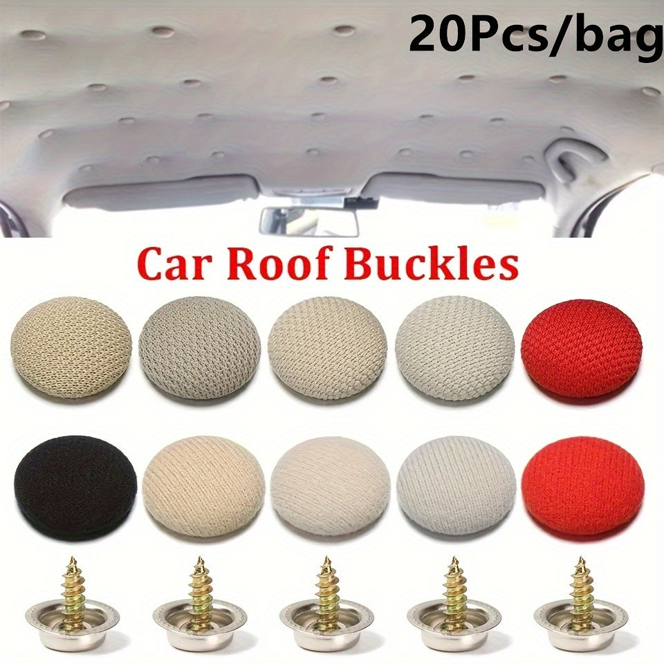 20 piezas de clips de fijación de material textil para reparación de cabeceras de techo de vehículo