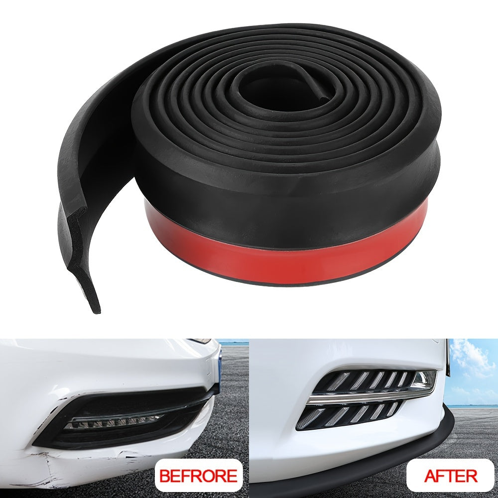 Universal Car Bumper Protector Lip Rubber Side Skirt 2.5m 98in