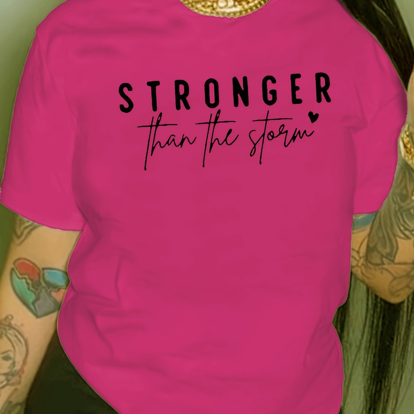 Plus Size Women’s Sports T-Shirt Polyester Breathable All-Season Casual