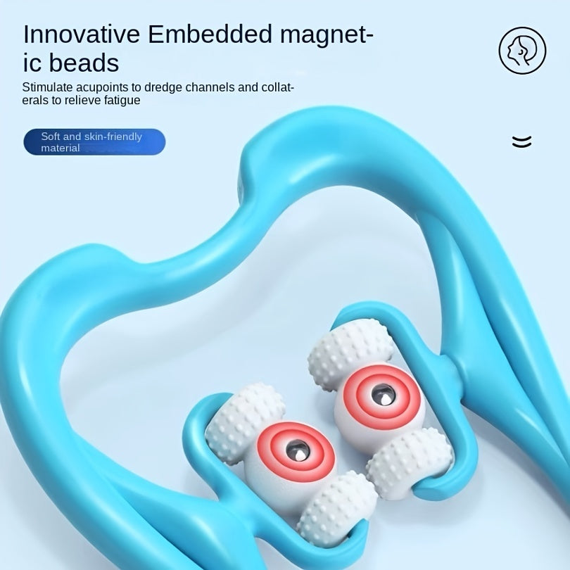 Cervical Magnetic Relax Massager Silicone Home Use Neck Shoulder Leg Rubbing Stick