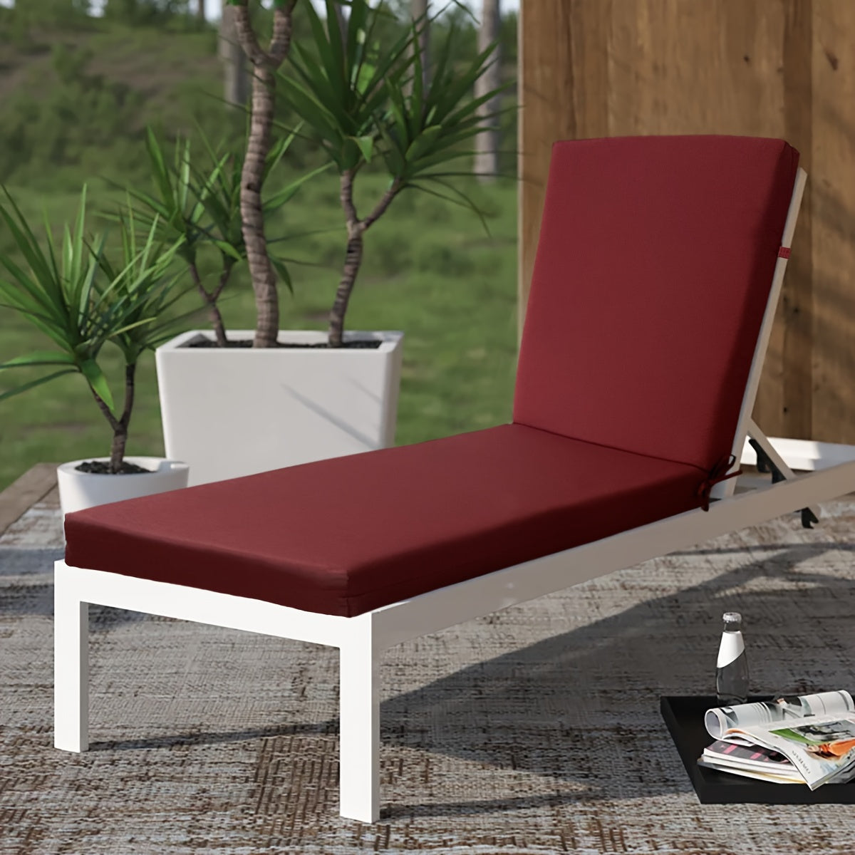 Outdoor Waterproof Foam-Filled Lounge Cushion for Patio Pool Seaside