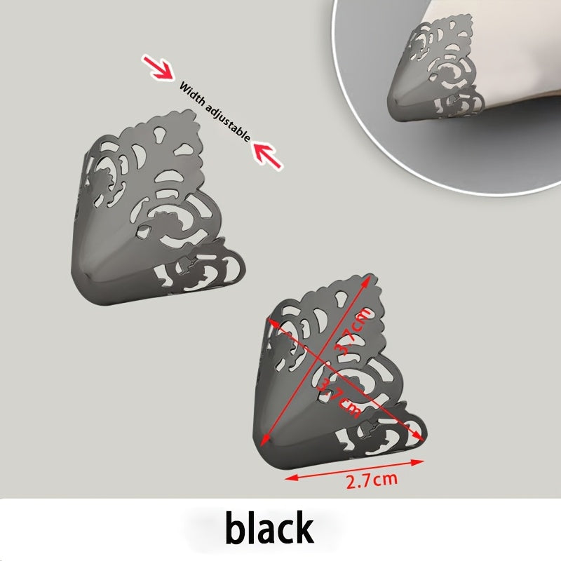 Women's Metal Toe Caps Three Colors Adjustable Hollow High Heel Covers
